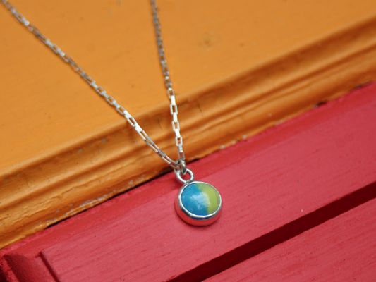 Moitié Necklace in Blue and Green