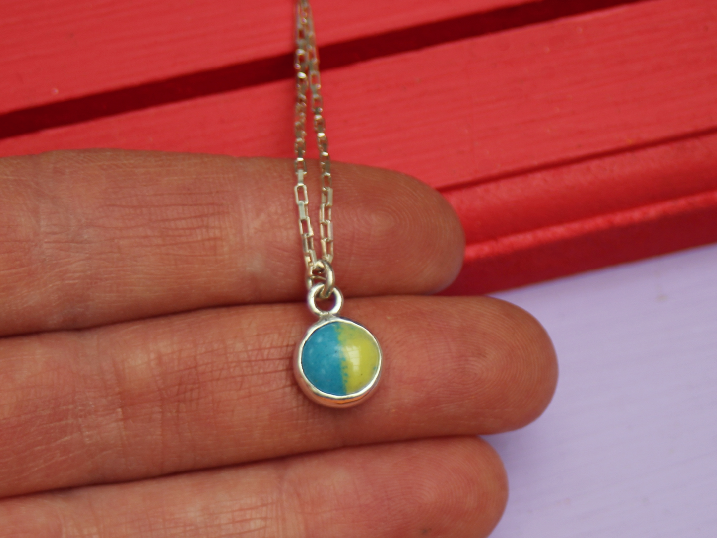 Moitié Necklace in Blue and Green