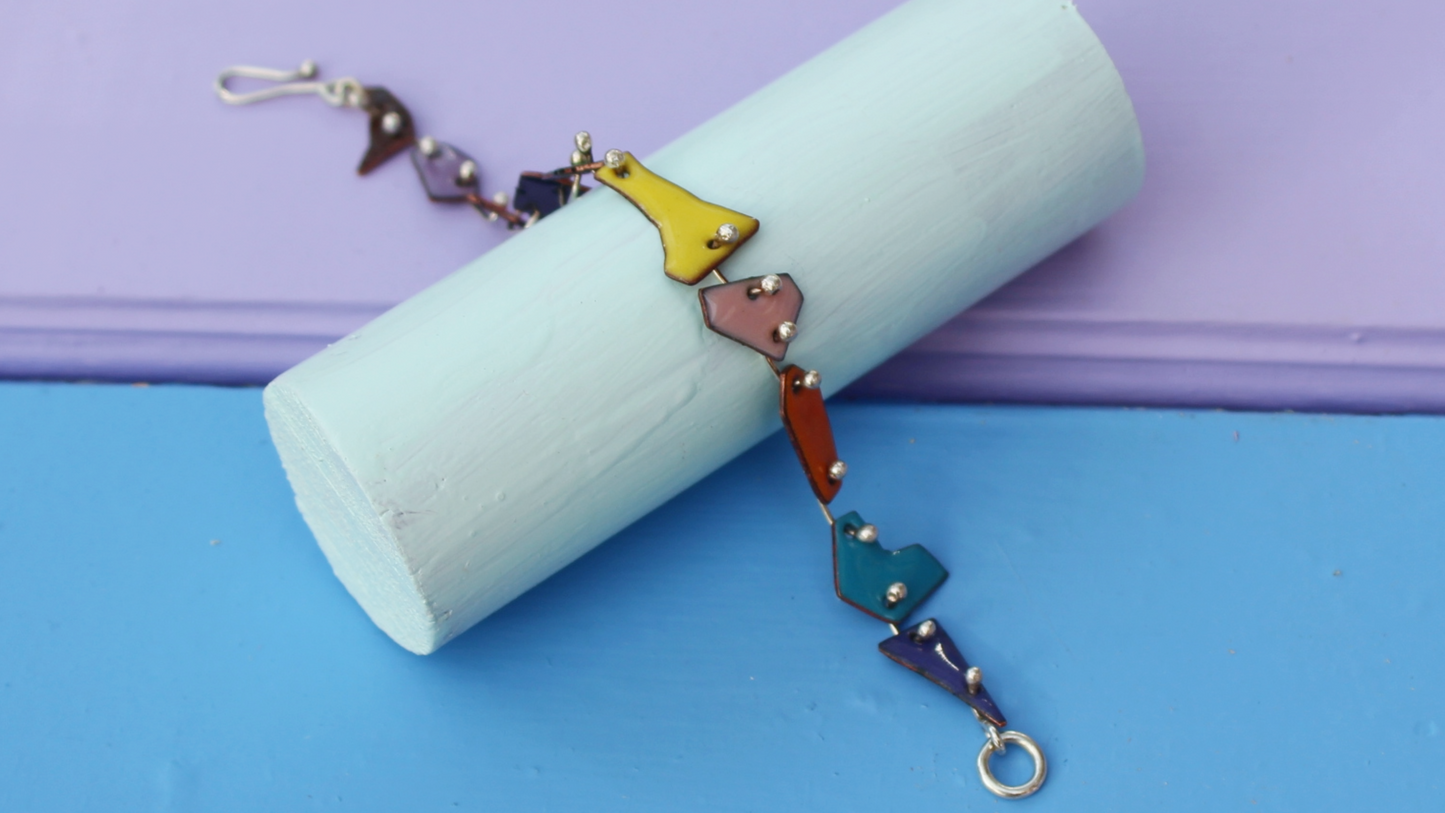 Tessera Copper Enamel Bracelet